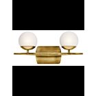 Kichler 45581NBR 2-Lights Natural Brass 50W Vanity Light