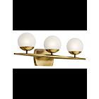 Kichler 45582NBR 3-Lights Natural Brass 50W Vanity Light