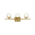 Kichler 45582NBR 3-Lights Natural Brass 50W Vanity Light
