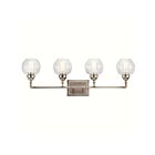 Kichler 45593AP 4-Lights Antique Pewter 100W Vanity Light