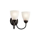 Kichler 45638OZ 2-Lights Olde Bronze 100W Vanity Light