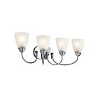Kichler 45640CH 4-Lights Chrome 100W Vanity Light