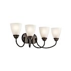 Kichler 45640OZ 4-Lights Olde Bronze 100W Vanity Light