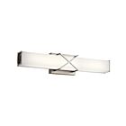 Kichler 45657NILED 2-Lights Brushed Nickel 23W LED Linear Vanity Light