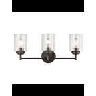 Kichler 45886OZ 3-Lights Olde Bronze 75W Vanity Light