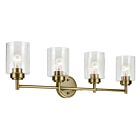 Kichler 45887NBR Winslow 4-Lights 300W Natural Brass Vanity Light
