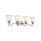 Kichler 45904NI 4-Lights Brushed Nickel 100W Vanity Light