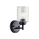 Kichler 45910BK 1-Light Black 75W Wall Sconce