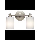 Kichler 45922NI 2-Lights Brushed Nickel 100W Vanity Light