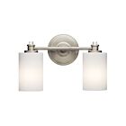 Kichler 45922NI 2-Lights Brushed Nickel 100W Vanity Light