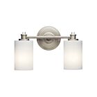 Kichler 45922NIL18 2-Lights Brushed Nickel 10W LED Vanity Light