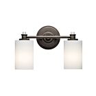 Kichler 45922OZ 2-Lights Olde Bronze 100W Vanity Light