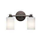 Kichler 45922OZL18 2-Lights Olde Bronze 10W LED Vanity Light