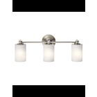 Kichler 45923NI 3-Lights Brushed Nickel 100W Vanity Light