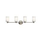Kichler 45924NI 4-Lights Brushed Nickel 100W Vanity Light