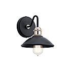 Kichler 45943BK 1-Light Black 75W Wall Sconce