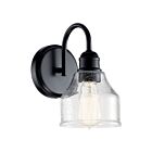 Kichler 45971BK 1-Light Black 75W Wall Sconce