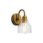 Kichler 45971NBR 1-Light Natural Brass 75W Wall Sconce