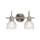 Kichler 45972NI 2-Lights Brushed Nickel 75W Vanity Light