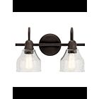 Kichler 45972OZ 2-Lights Olde Bronze 75W Vanity Light