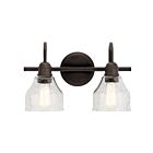 Kichler 45972OZ 2-Lights Olde Bronze 75W Vanity Light