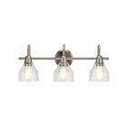 Kichler 45973NI 3-Lights Brushed Nickel 75W Vanity Light