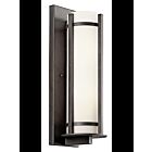 Kichler 49120AVI 2-Lights Anvil Iron 100W Outdoor Wall Light