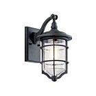 Kichler 49126DBK 1-Light Distressed Black 100W Outdoor Wall Light