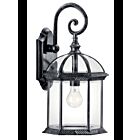 Kichler 49186BK 1-Light Black 100W Outdoor Wall Light