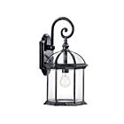 Kichler 49186BK 1-Light Black 100W Outdoor Wall Light