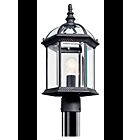 Kichler 49187BK 1-Light Black 100W Outdoor Post Mount