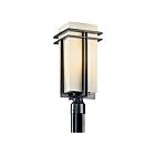Kichler 49207BK 1-Light Black 150W Outdoor Post Mount