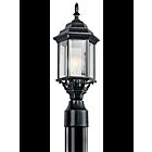 Kichler 49256BK 1-Light Black 100W Outdoor Post Light
