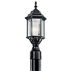 Kichler 49256BK 1-Light Black 100W Outdoor Post Light