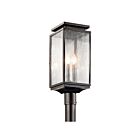 Kichler 49256BK 1-Light Black 100W Outdoor Post Light