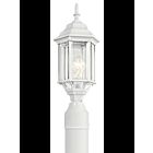 Kichler 49256WH 1-Light White 100W Outdoor Post Light