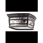 Kichler 49277WZC 2-Lights Weathered Zinc 75W Outdoor Flush Mount