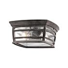 Kichler 49277WZC 2-Lights Weathered Zinc 75W Outdoor Flush Mount