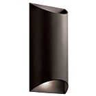 Kichler 49279AZTLED 2-Lights Textured Architectural Bronze 16W LED Outdoor Wall Light