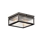Kichler 49389OZ 2-Lights Olde Bronze 75W Outdoor Flush Mount