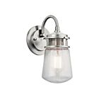 Kichler 49444BA 1-Light Brushed Aluminum 75W Outdoor Wall Light