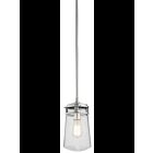 Kichler 49447BA 1-Light Brushed Aluminum 100W Outdoor Pendant