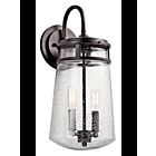 Kichler 49496AZ 2-Lights Architectural Bronze 60W Outdoor Wall Light