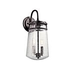 Kichler 49496AZ 2-Lights Architectural Bronze 60W Outdoor Wall Light