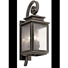 Kichler 49502OZ 3-Lights Olde Bronze 60W Outdoor Wall Light