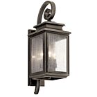 Kichler 49502OZ 3-Lights Olde Bronze 60W Outdoor Wall Light