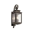 Kichler 49502OZ 3-Lights Olde Bronze 60W Outdoor Wall Light