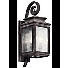 Kichler 49502WZC 3-Lights Weathered Zinc 60W Outdoor Wall Light