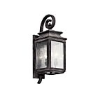 Kichler 49502WZC 3-Lights Weathered Zinc 60W Outdoor Wall Light