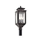 Kichler 49506WZC 4-Lights Weathered Zinc 60W Outdoor Post Light